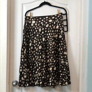 Small Polka Dot Brown And White Skirt